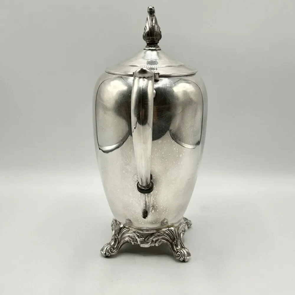 F B Rogers Silver Co. Silver Plated Vintage 19th Century Tea Pot #2670